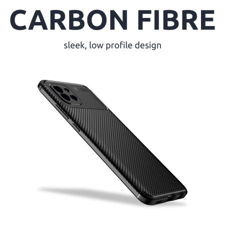 Olixar Carbon Fibre Samsung Galaxy A03 Protective Case - Black