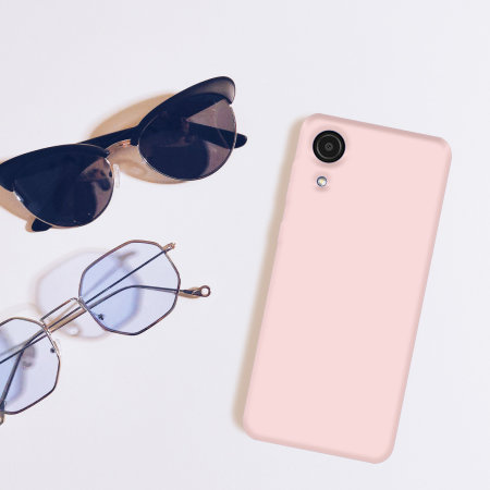 Olixar Samsung Galaxy A03 Core Soft Silicone Case - Pastel Pink