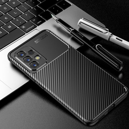 Olixar Carbon Fibre Black Case - For Samsung Galaxy A53 5G