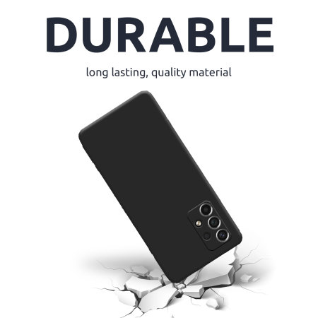 Olixar Soft Silicone Black  Case - For Samsung Galaxy A53 5G