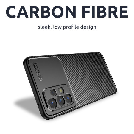 Olixar Carbon Fibre Samsung Galaxy A33 Case - Black