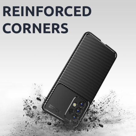 Olixar Black Carbon Fibre Case - For Samsung Galaxy A33 5G