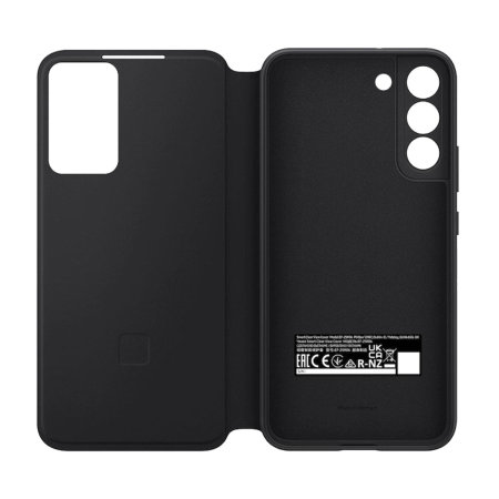 Official Samsung Smart View Flip Black Case - For Samsung Galaxy S22