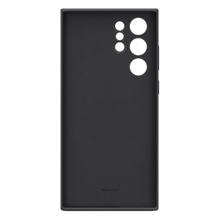 Official Samsung Silicone Cover Black Case - For Samsung Galaxy S22 Ultra