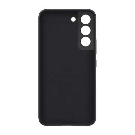 Official Samsung Silicone Cover Black Case - For Samsung Galaxy S22 Plus