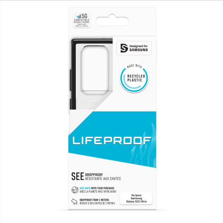 LifeProof See Clear/Black Case - For Samsung Galaxy S22 Ultra