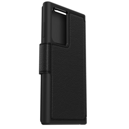 OtterBox Strada Wallet Black Case - For Samsung Galaxy S22 Ultra