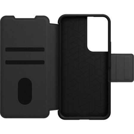 OtterBox Strada Wallet Black Case - For Samsung Galaxy S22 Plus