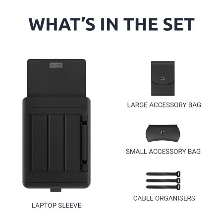 Olixar Black Sleeve & Coordinated Accessory Pack - For Samsung Galaxy Tab S8
