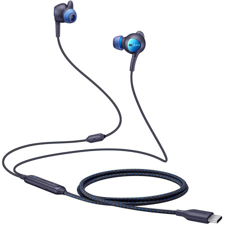 Official Black Samsung Type-C Earphones - For Samsung Galaxy Tab S8