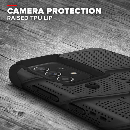 Zizo Bolt Tough Black Case & Screen Protector - For Samsung Galaxy A53 5G