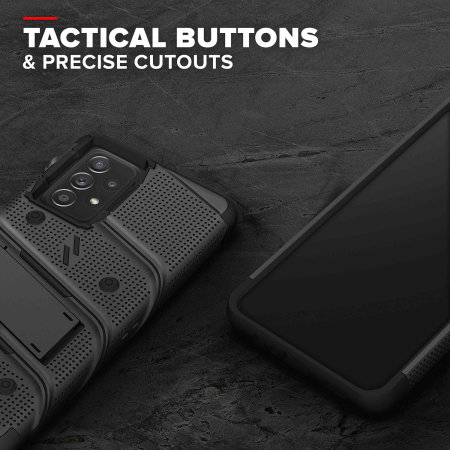 Zizo Bolt Tough Black Case & Screen Protector - For Samsung Galaxy A53 5G