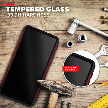 Zizo Bolt Tough Red Case & Glass Screen Protector - For Samsung Galaxy A53 5G