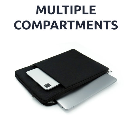Olixar Black Neoprene Sleeve - For Samsung Galaxy Tab S8 Plus