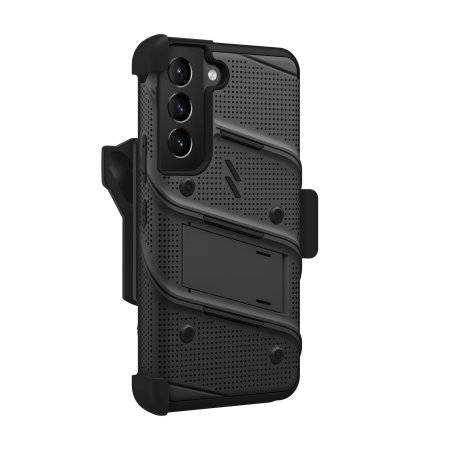 Zizo Bolt Black Case & Screen Protector - For Samsung Galaxy S22 Plus