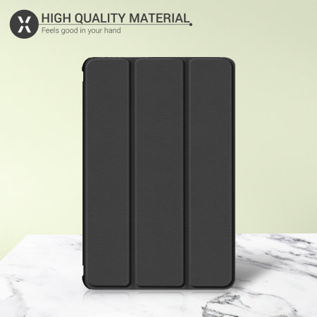Olixar Black Leather-Style Case - For Samsung Galaxy Tab S8