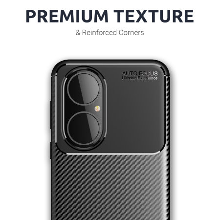 Olixar Carbon Fibre Huawei P50 Tough Case - Black