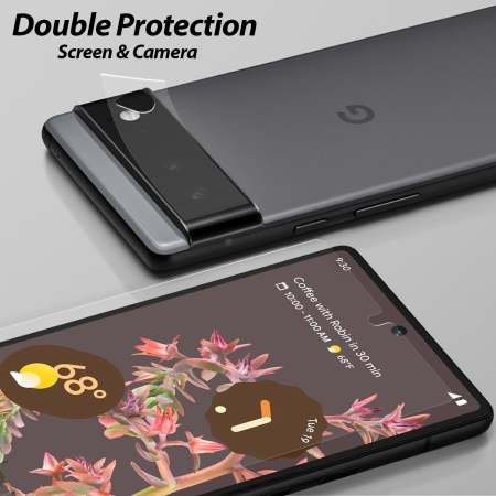 Whitestone Dome Glass Screen Protector - 2 Pack - For Google Pixel 6