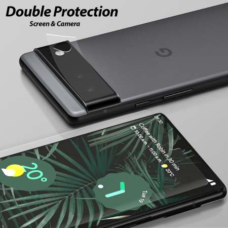 Whitestone Dome Glass Screen Protector - 2 Pack - For Google Pixel 6 Pro