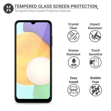 Olixar Tempered Glass Screen Protector - For Samsung Galaxy A13 4G