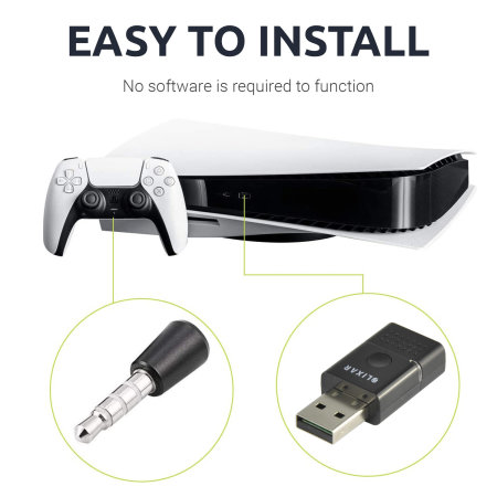 Olixar Wireless USB To 3.5mm Bluetooth Multi Pairing Dongle For Gaming  Headsets