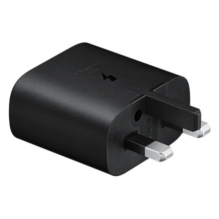 Official Samsung 25W PD USB-C Black UK Wall Charger - For Samsung Galaxy A13 5G