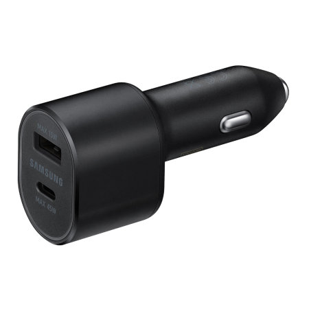 Official Samsung Black 45W PD Dual Fast Car Charger - For Samsung Galaxy A73