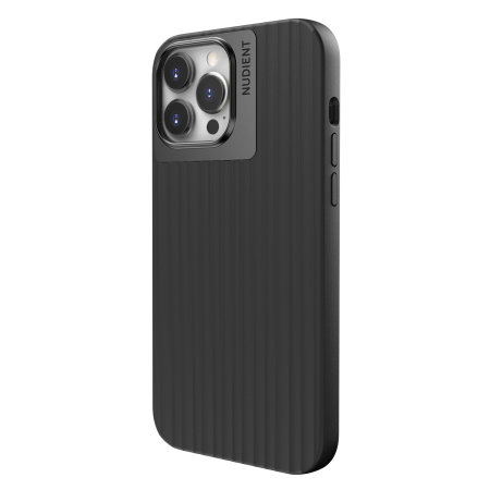 Nudient Bold Charcoal Black Case - For Apple iPhone 13 Pro Max