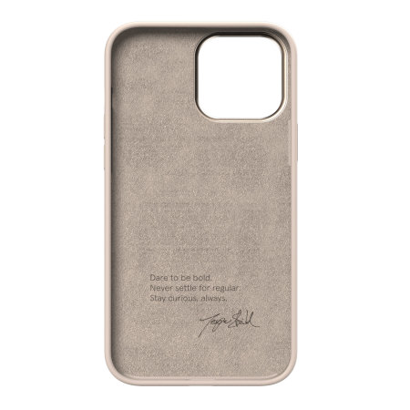 Nudient Bold Linen Beige Case - For Apple iPhone 13 Pro Max