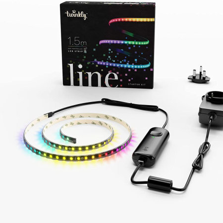 Twinkly Line Smart App-controlled Adhesive and Magnetic RGB LED Light Starter Kit - 1.5 m