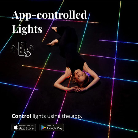 Twinkly Line Smart App-controlled Adhesive and Magnetic RGB LED Light Starter Kit - 1.5 m