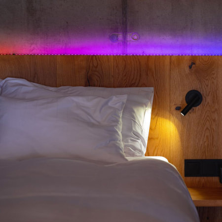 Twinkly Line Smart App-controlled Adhesive and Magnetic RGB LED Light Starter Kit - 1.5 m With US Adapter