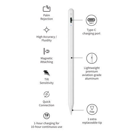 SwitchEasy White EasyPencil Pro 3 - For iPad Air 4th Gen. 2020