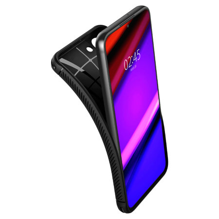 Spigen Rugged Armor Matte Black Case - For Samsung Galaxy S22