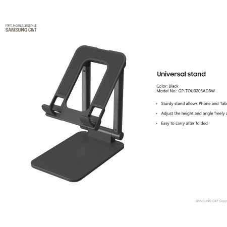Official Samsung Black Stand - For Samsung Galaxy Tab S8 Plus