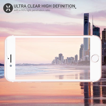 Olixar iPhone 7 Full Cover Glass Screen Protector - Black