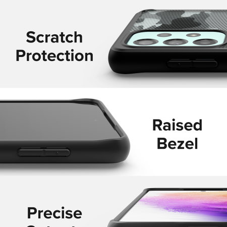Ringke Fusion Matte Camo Black Case - For Samsung Galaxy A73