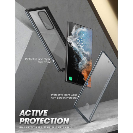 Supcase Unicorn Beetle Edge Pro Bumper Black Case - For Samsung Galaxy S22 Ultra