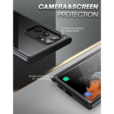 Supcase Unicorn Beetle Edge Pro Bumper Black Case - For Samsung Galaxy S22 Ultra