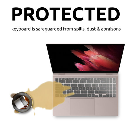Olixar Clear Silicone Keyboard Protector - For Samsung Galaxy Book Pro 360 13"