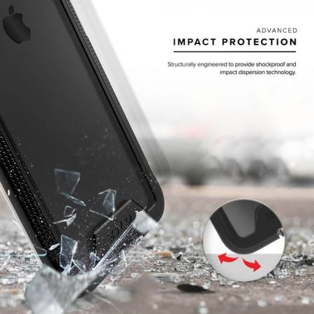 Zizo Ion Series Black Tough Case And Screen Protector - For iPhone SE 2022