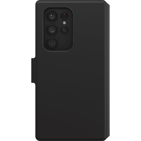 Otterbox Strada Via Folio Black Case - For Samsung Galaxy S22 Ultra