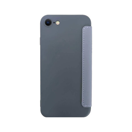 Olixar Soft Silicone Grey Wallet Case - For  iPhone SE 2022
