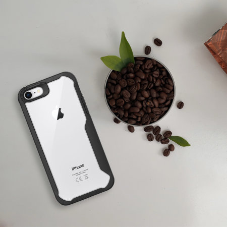 Olixar NovaShield Black And Clear Bumper Case - For iPhone SE 2022
