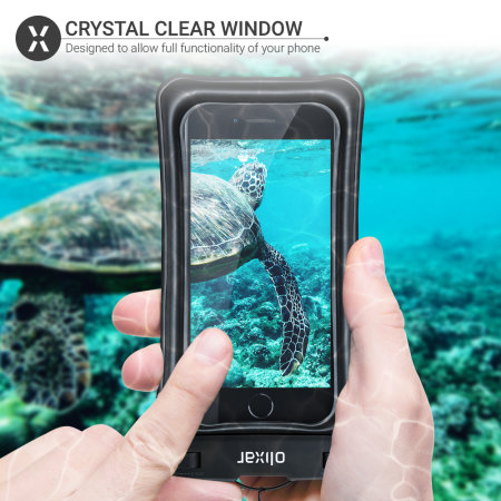 Olixar Black Waterproof Pouch - For iPhone SE 2022