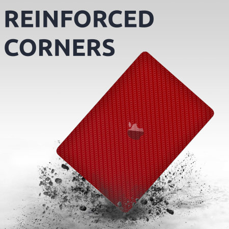 Olixar Carbon Fiber Tough Wine Red Case - For Macbook Pro 14" 2021