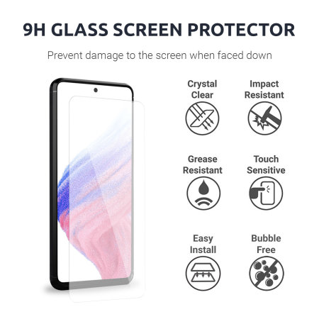 Olixar Sentinel Case And Glass Screen Protector - For Samsung Galaxy A73