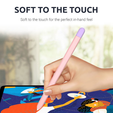 Olixar Pink Silicone Pen Sleeve - For Samsung Galaxy Tab S8 Plus