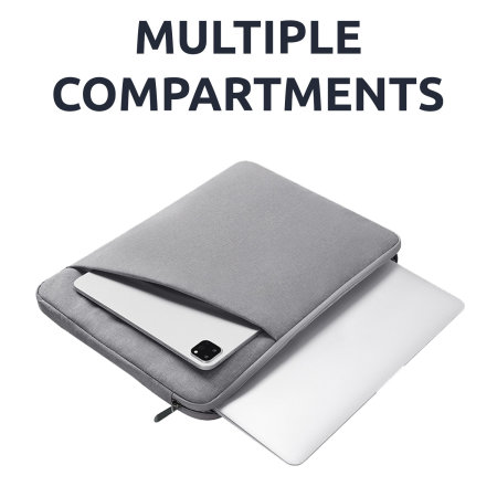 Olixar Grey Neoprene Laptop Sleeve - For Samsung Galaxy book 2 Pro 360 13"