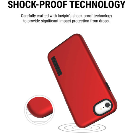 Incipio DualPro Iridescent Red And Black Case - For iPhone SE 2020